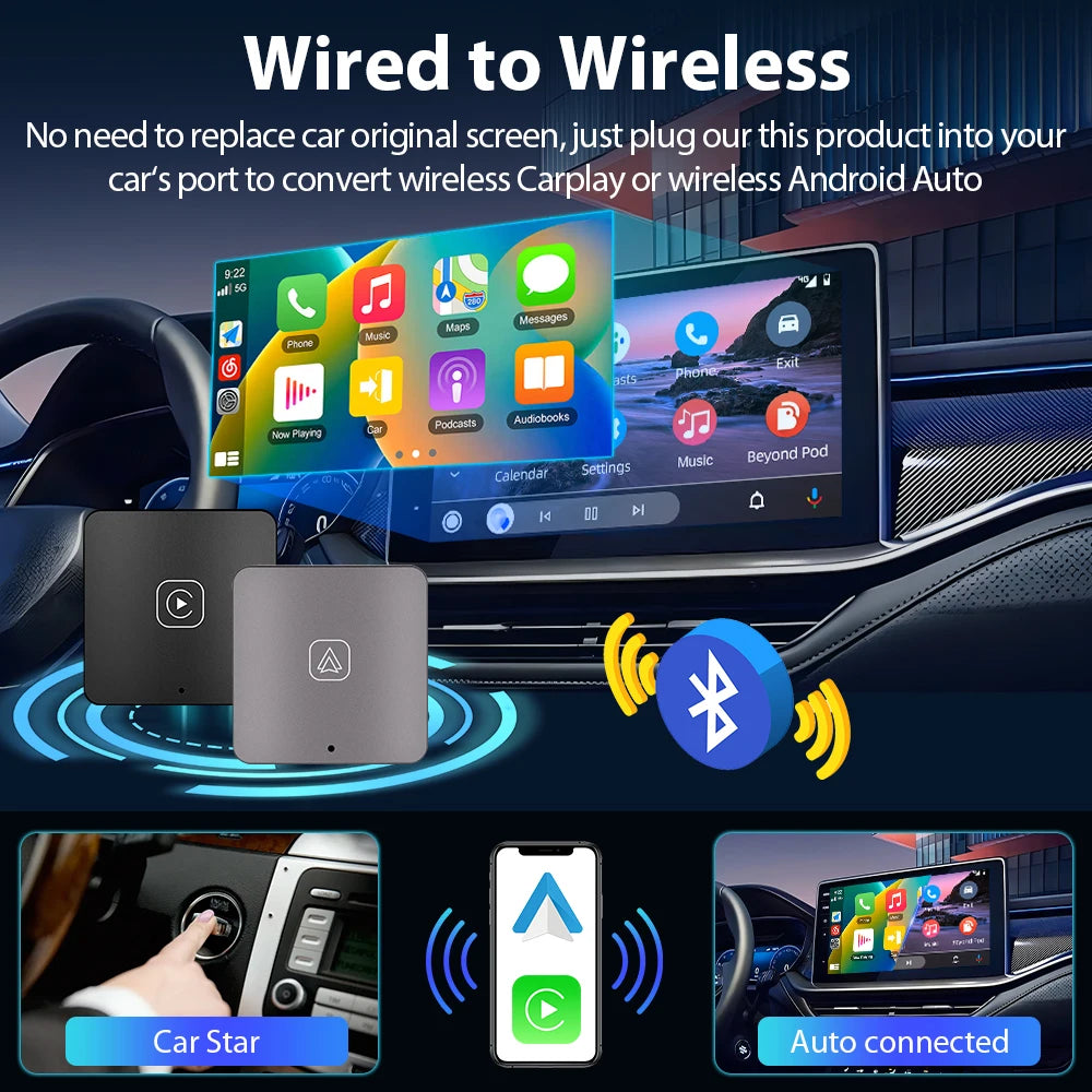 AI 2024 Wired to Wireless CarPlay/AndroidAuto